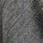 4oz Sheer Charcoal Twist with Blue Slub